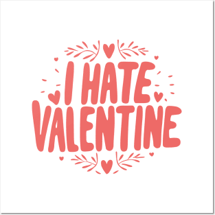 Anti-Valentine Typography Posters and Art